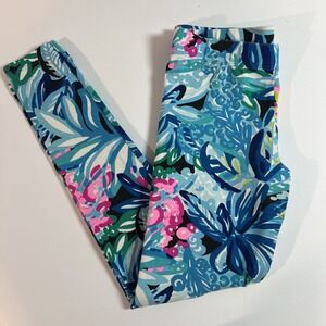 Lilly Pulitzer Maia Girls Size Large Leggings Purple‎ Fan Sea